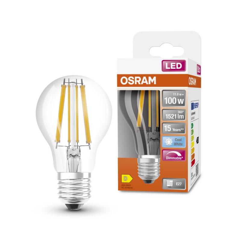 OSRAM Klare LED Superstar E27 Lampe dimmbar 12W wie 100W neutralweiß Bürolicht
